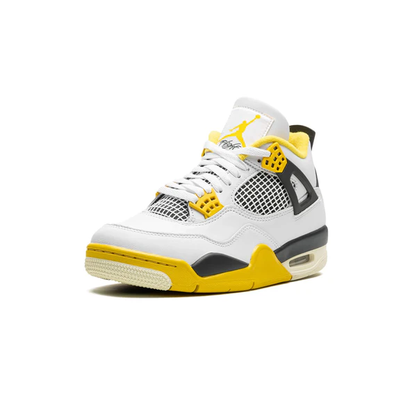 AIR JORDAN 4 RETRO 'WHITE/COCONUT MILK-VIVID SULFUR'