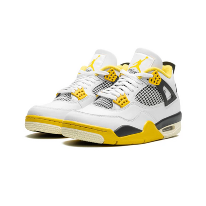 AIR JORDAN 4 RETRO 'WHITE/COCONUT MILK-VIVID SULFUR'