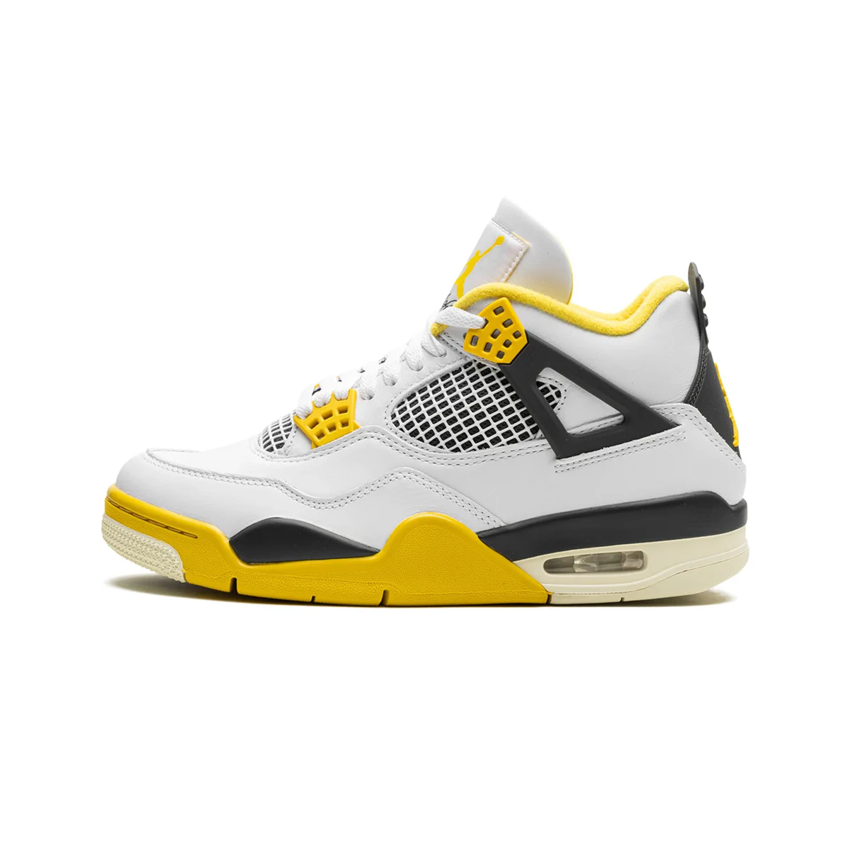 AIR JORDAN 4 RETRO 'WHITE/COCONUT MILK-VIVID SULFUR'